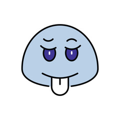 Sarcastic icon design with white background stock illustration