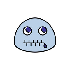 Secret icon design with white background stock illustration