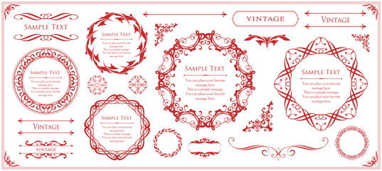 オシャレなフレームデザインセット