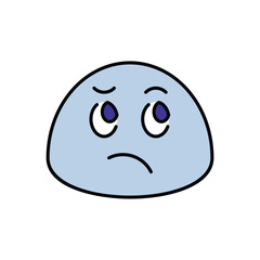 Confused icon design with white background stock illustration