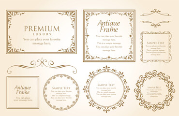 オシャレなフレームデザインセット