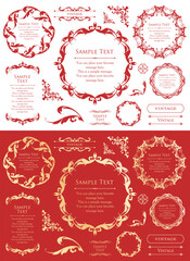 オシャレなフレームデザインセット