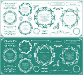 オシャレなフレームデザインセット