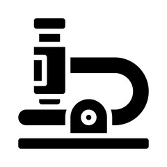 microscope glyph icon