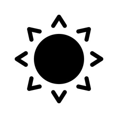 Sun Icon Vector Symbol Design Illustration