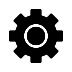 Gear Icon Vector Symbol Design Illustration