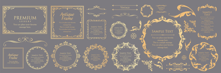 オシャレなフレームデザインセット