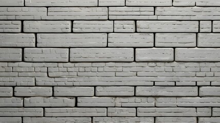 Fototapeta premium Smooth White Brick Wall Background