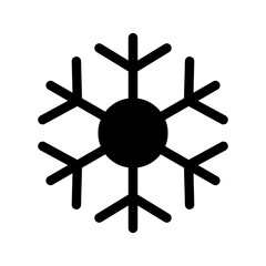 Snowflake Icon Vector Symbol Design Illustration