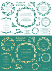 オシャレなフレームデザインセット