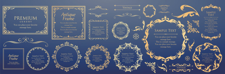 オシャレなフレームデザインセット