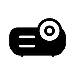 Projector Icon Vector Symbol Design Illustration