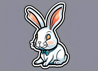 Obraz premium rabbit generative ai