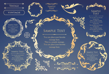 オシャレなフレームデザインセット