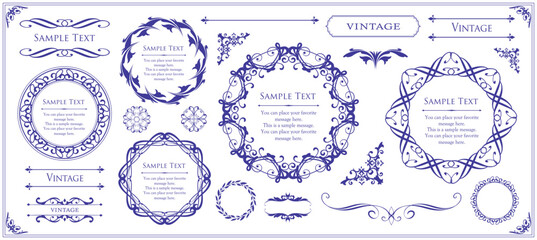 オシャレなフレームデザインセット