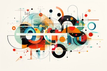 Fototapeta premium Dynamic Typography: Creative Construction of Diverse Line Styles for Expressive Message Design