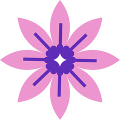 Symmetrical Flower Vector