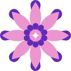 Symmetric Flower Vector