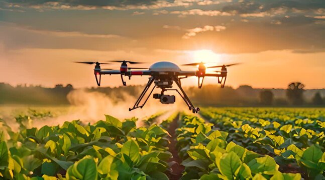 drones flying over agricultural fields