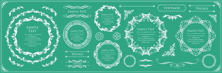 オシャレなフレームデザインセット