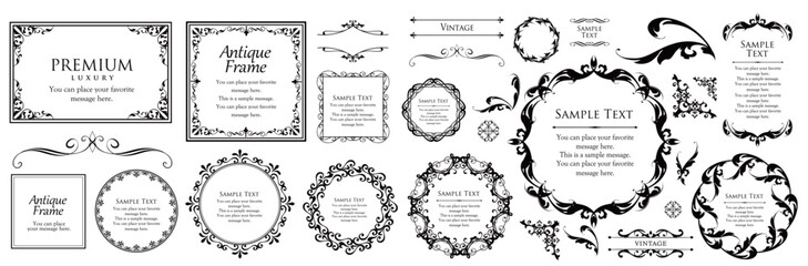 オシャレなフレームデザインセット