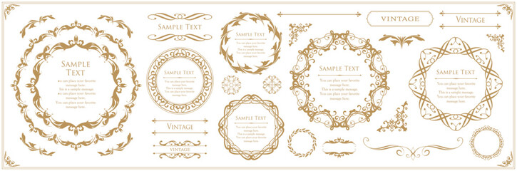 オシャレなフレームデザインセット