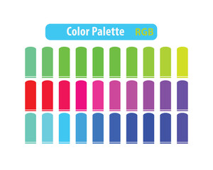 colour palette Free vector