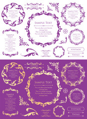 オシャレなフレームデザインセット