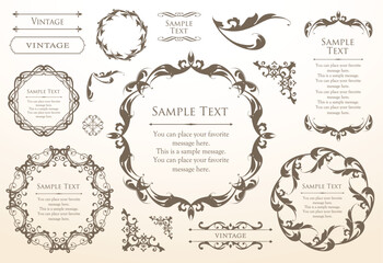 オシャレなフレームデザインセット