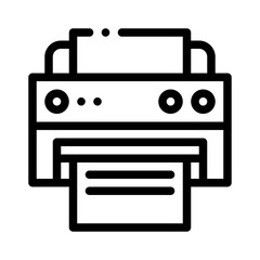 printer line icon