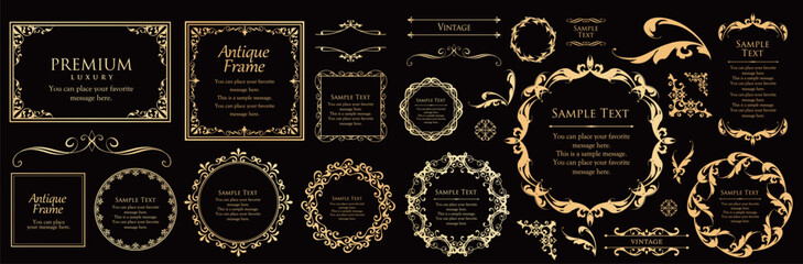 オシャレなフレームデザインセット