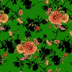 Gardinen seamless floral background © muhammad