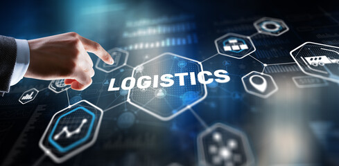 Global Logistics Business Cargo Air Rail transportation and maritime shipping