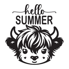 Welcome round sign, farmhouse welcome sign, Highland Cow welcone sign