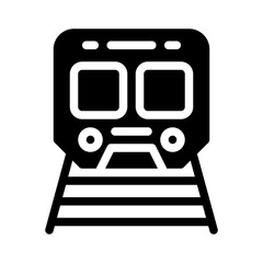 train glyph icon