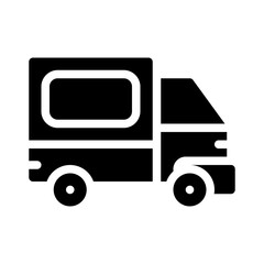 truck glyph icon
