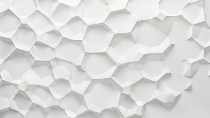 Scalloped edge pentagon shapes on white background