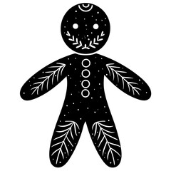 illustration of an butterfly,Boho Rustic Christmas Gingerbread man,illustration, cartoon, vector, 3d