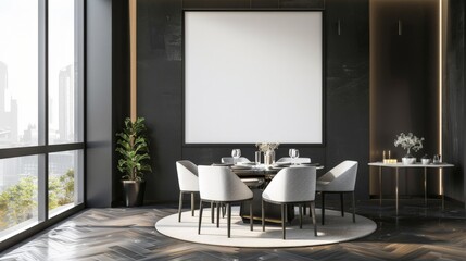 Modern Dining Room with a View