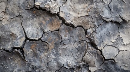 Fototapeta premium Gray Surface of Earth: Abstract Arid Wasteland Background in Eco Shades