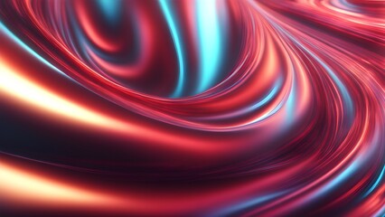 Obraz premium abstract holographic background with swirling iridescent vibrant colors