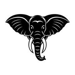 Elephant Head Logo Symbol Silhouettes Collection