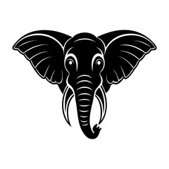 Elephant Head Logo Symbol Silhouette