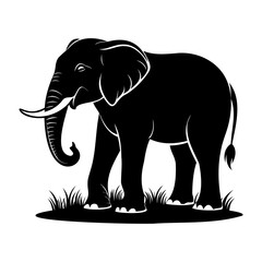 Elephant In Nature Silhouette