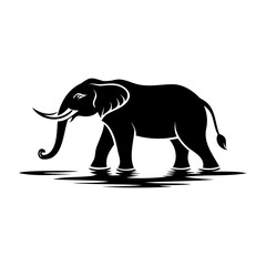 Elephant In Nature Silhouettes Collection