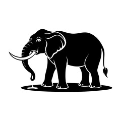 Elephant In Nature Silhouettes Collection