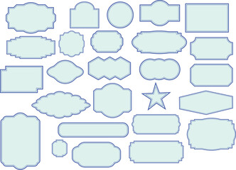 Fototapeta premium set of frames