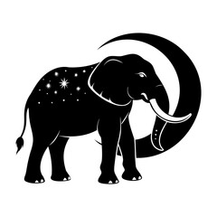 Elephant In Nature Silhouettes Collection