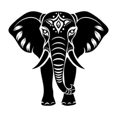 Elephant Ornament Silhouettes Collection