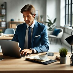 Obraz premium Businessman working